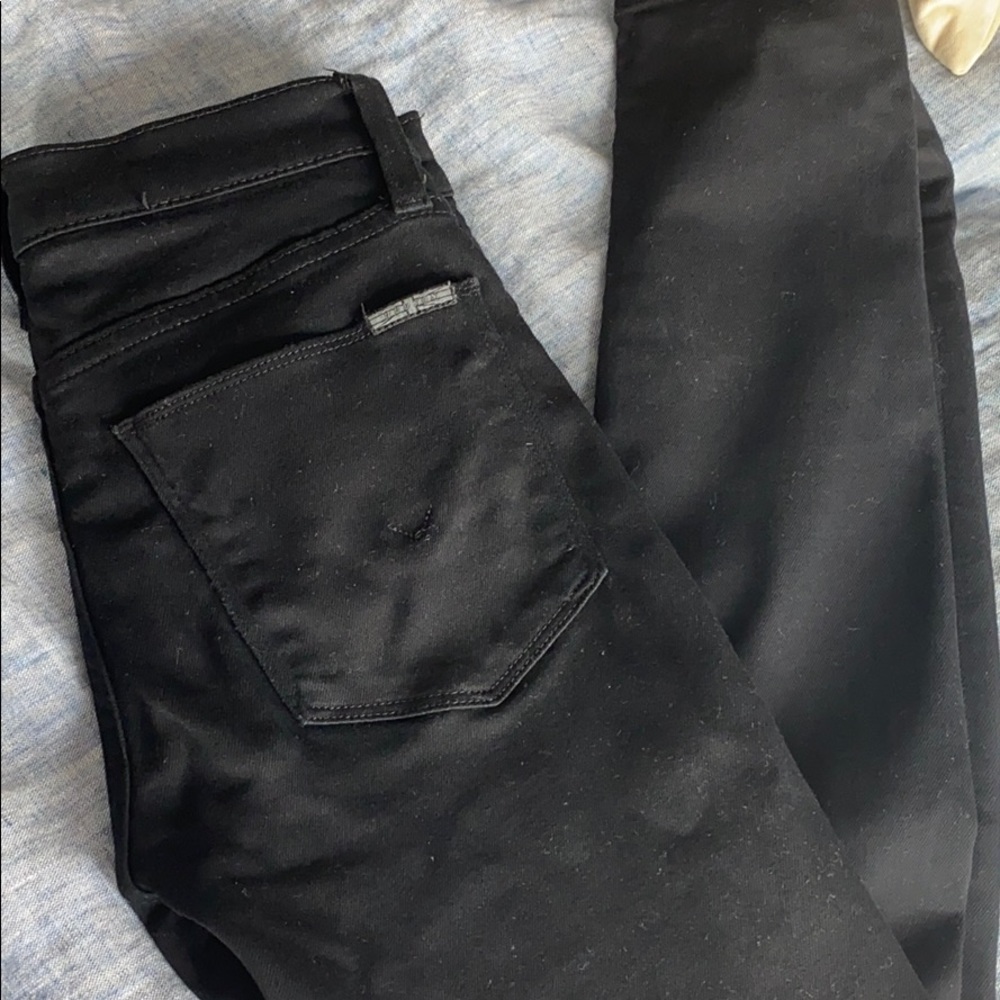 Hudson black Nico MidRise Skinny Jeans